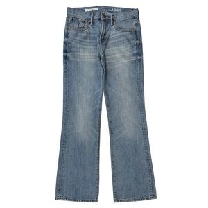 {GAP 1969 Vintage} "Boot" Mens Blue Seafoam 28x30 Bootcut Denim Jeans